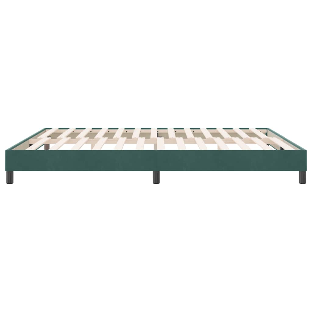 Bedframe zonder matras 180x210 cm fluweel donkergroen is nu te koop bij PeponiXL, paradijselijk wonen!