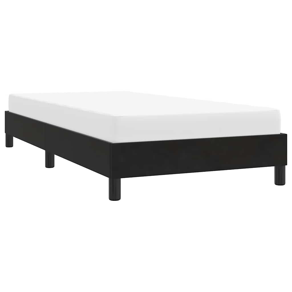 Bedframe zonder matras 80x220 cm fluweel zwart is nu te koop bij PeponiXL, paradijselijk wonen!
