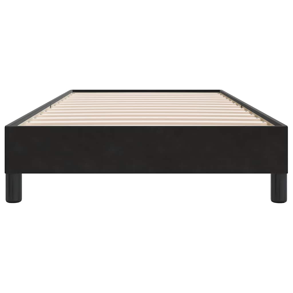 Bedframe zonder matras 80x220 cm fluweel zwart is nu te koop bij PeponiXL, paradijselijk wonen!
