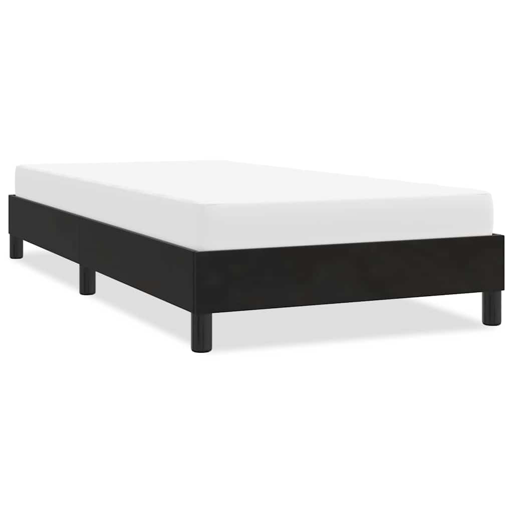 Bedframe zonder matras 80x220 cm fluweel zwart is nu te koop bij PeponiXL, paradijselijk wonen!