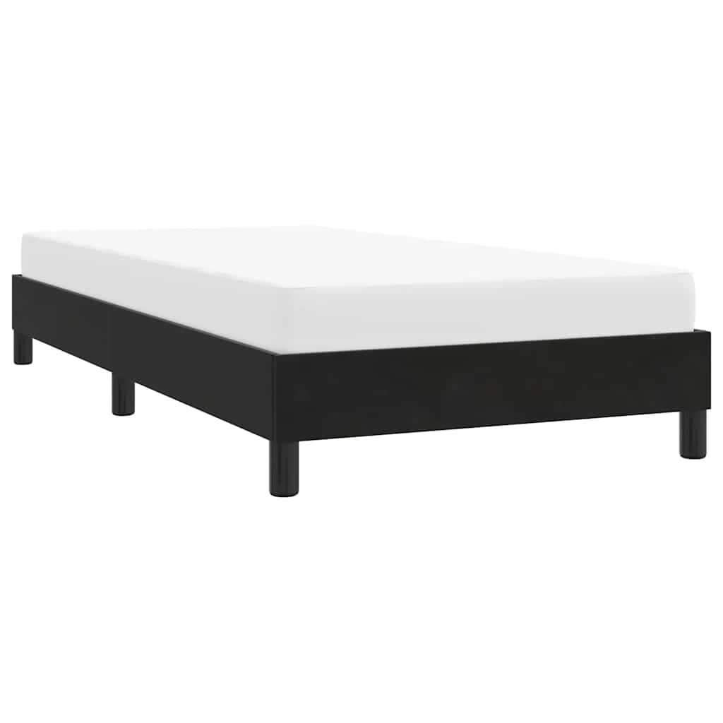 Bedframe zonder matras 90x220 cm fluweel zwart is nu te koop bij PeponiXL, paradijselijk wonen!