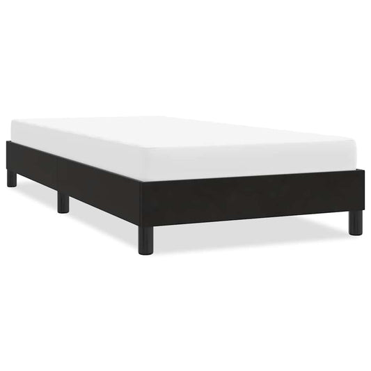 Bedframe zonder matras 90x220 cm fluweel zwart is nu te koop bij PeponiXL, paradijselijk wonen!