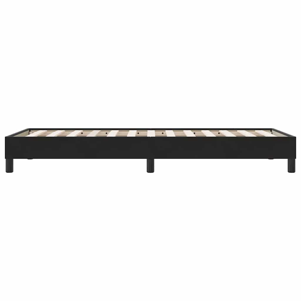 Bedframe zonder matras 100x220 cm fluweel zwart is nu te koop bij PeponiXL, paradijselijk wonen!