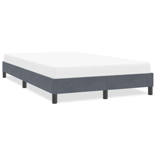 Bedframe zonder matras 120x220 cm fluweel donkergrijs is nu te koop bij PeponiXL, paradijselijk wonen!