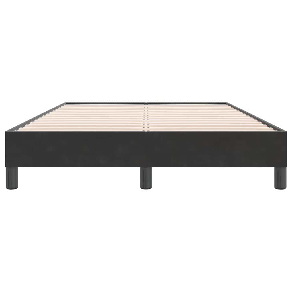 Bedframe zonder matras 120x220 cm fluweel zwart is nu te koop bij PeponiXL, paradijselijk wonen!