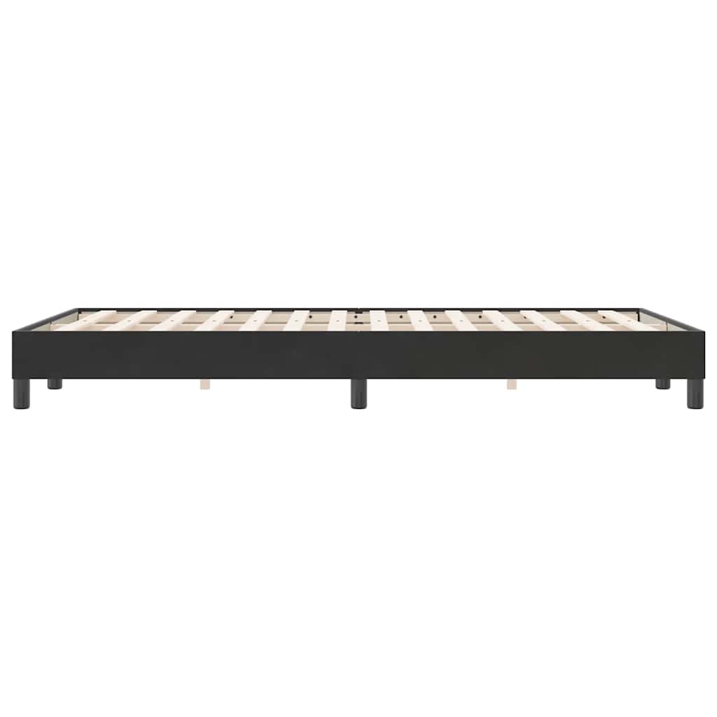 Bedframe zonder matras 120x220 cm fluweel zwart is nu te koop bij PeponiXL, paradijselijk wonen!