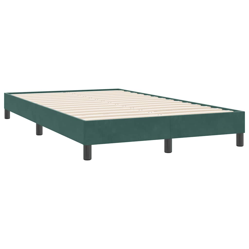 Bedframe zonder matras 120x220 cm fluweel donkergroen is nu te koop bij PeponiXL, paradijselijk wonen!