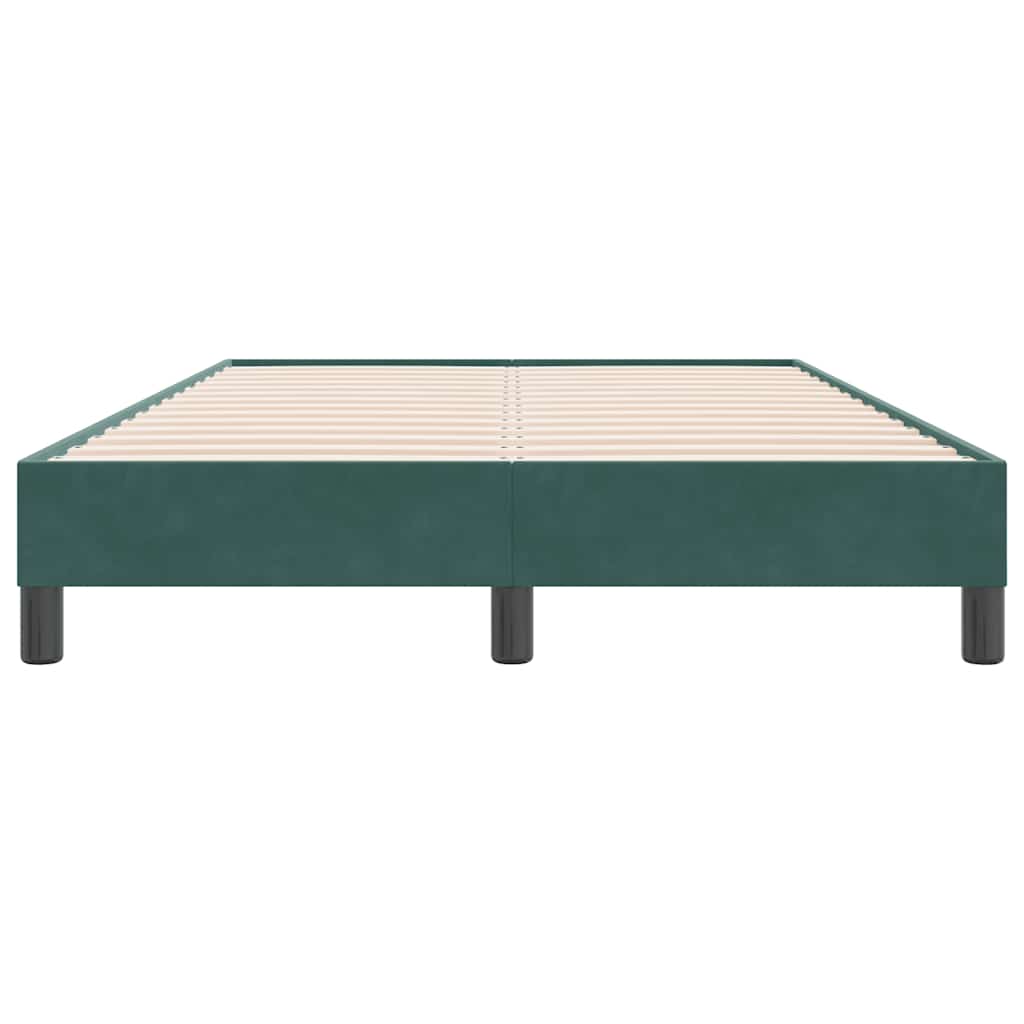 Bedframe zonder matras 120x220 cm fluweel donkergroen is nu te koop bij PeponiXL, paradijselijk wonen!