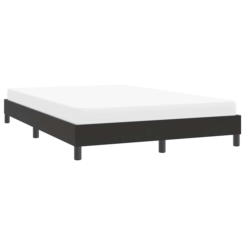 Bedframe zonder matras 140x220 cm fluweel zwart is nu te koop bij PeponiXL, paradijselijk wonen!