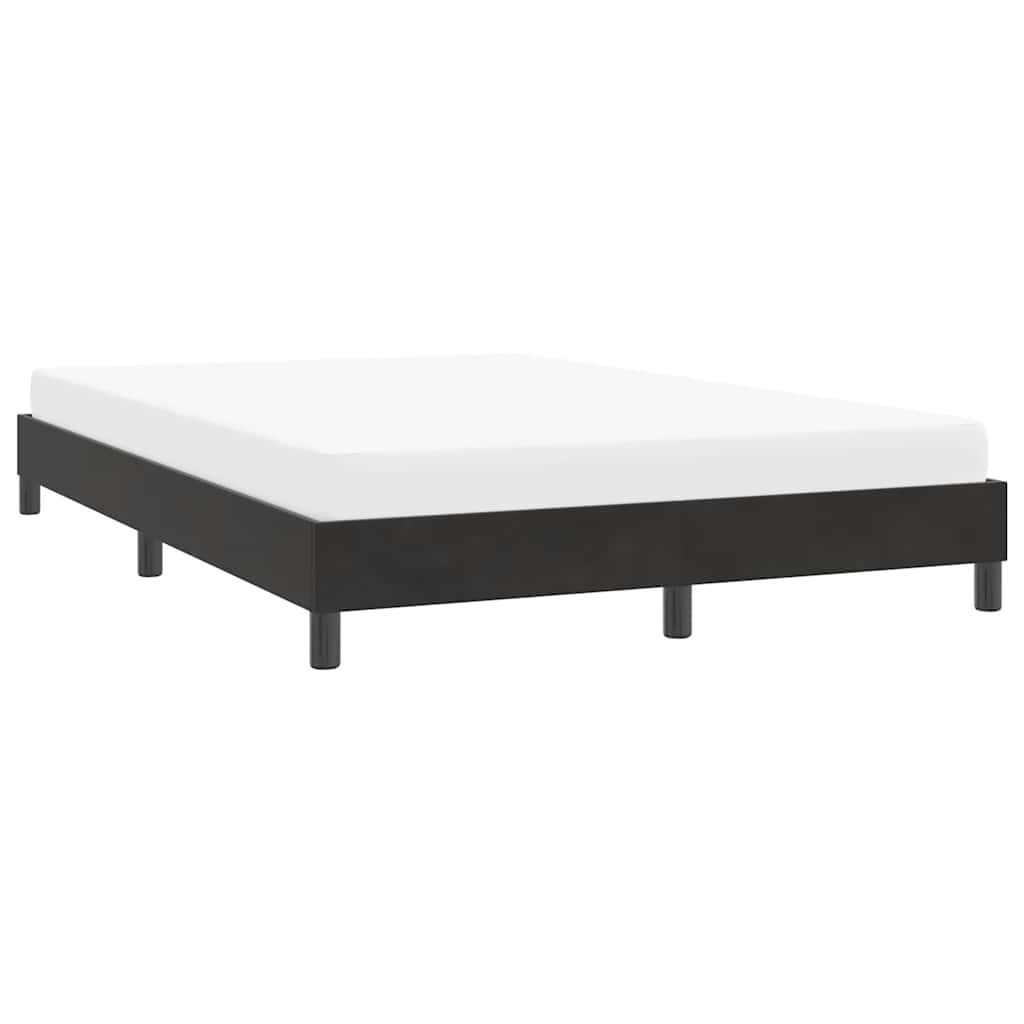 Bedframe zonder matras 160x220 cm fluweel zwart is nu te koop bij PeponiXL, paradijselijk wonen!