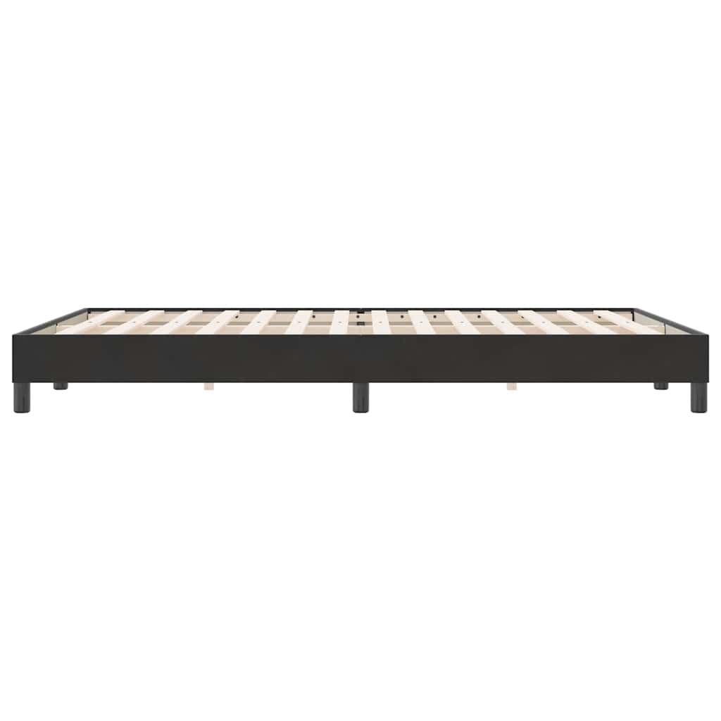 Bedframe zonder matras 160x220 cm fluweel zwart is nu te koop bij PeponiXL, paradijselijk wonen!
