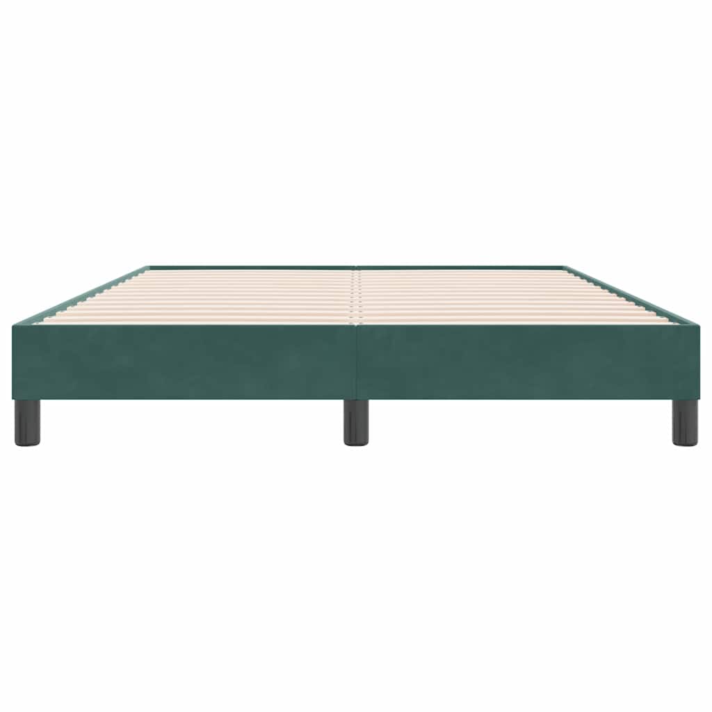Bedframe zonder matras 160x220 cm fluweel donkergroen is nu te koop bij PeponiXL, paradijselijk wonen!