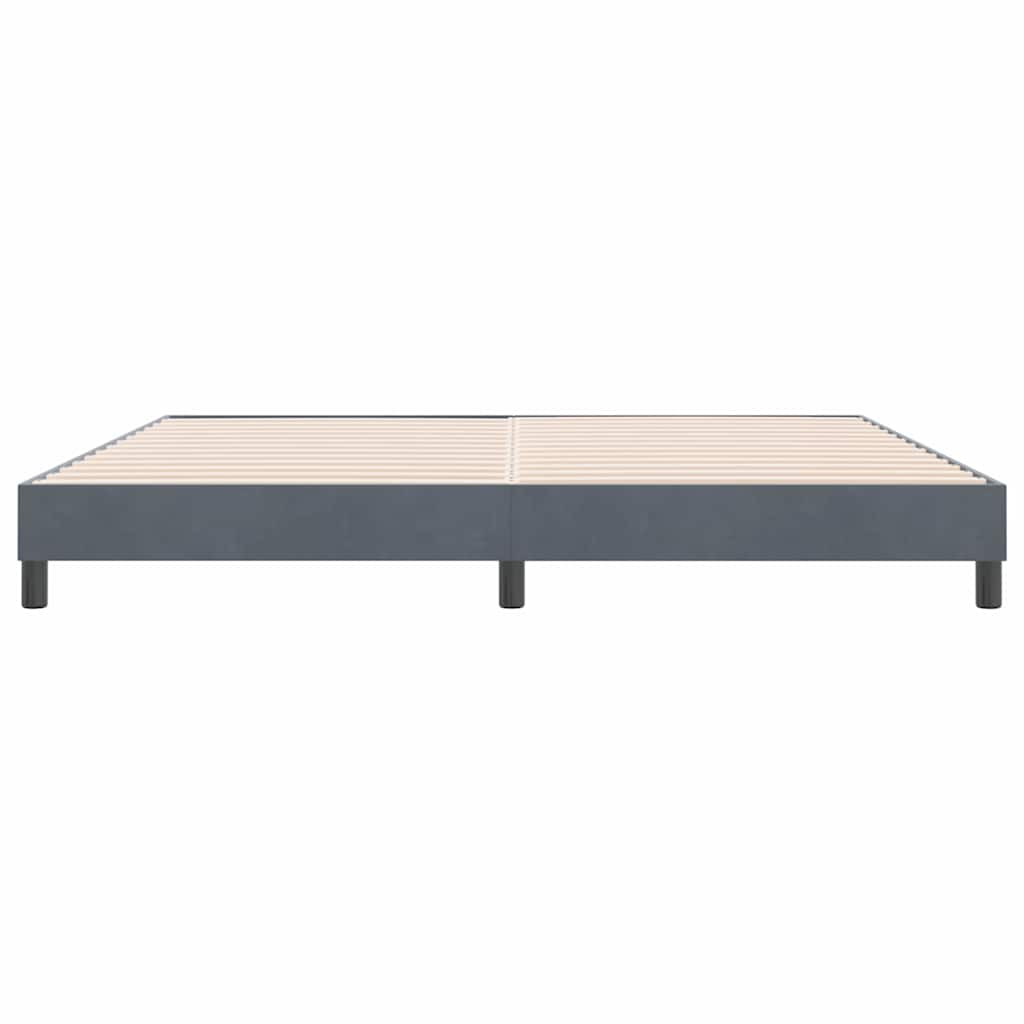 Bedframe zonder matras 180x220 cm fluweel donkergrijs is nu te koop bij PeponiXL, paradijselijk wonen!