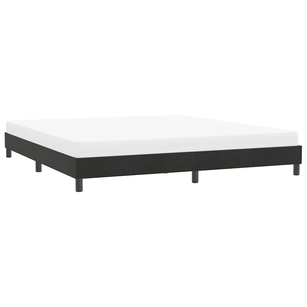Bedframe zonder matras 180x220 cm fluweel zwart is nu te koop bij PeponiXL, paradijselijk wonen!