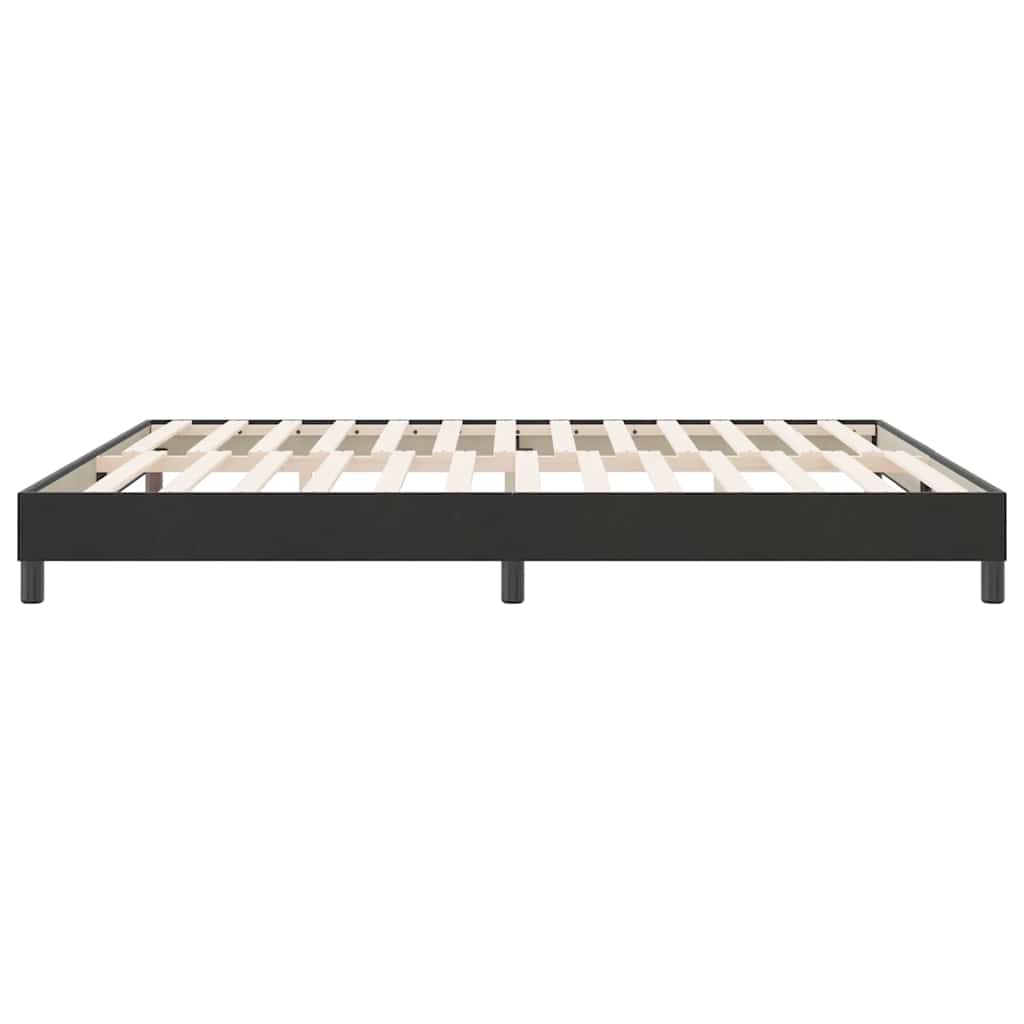 Bedframe zonder matras 180x220 cm fluweel zwart is nu te koop bij PeponiXL, paradijselijk wonen!