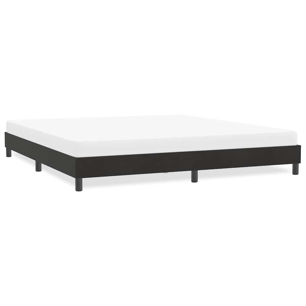 Bedframe zonder matras 180x220 cm fluweel zwart is nu te koop bij PeponiXL, paradijselijk wonen!