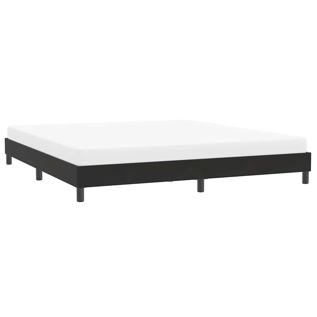 Bedframe zonder matras 200x220 cm fluweel zwart is nu te koop bij PeponiXL, paradijselijk wonen!