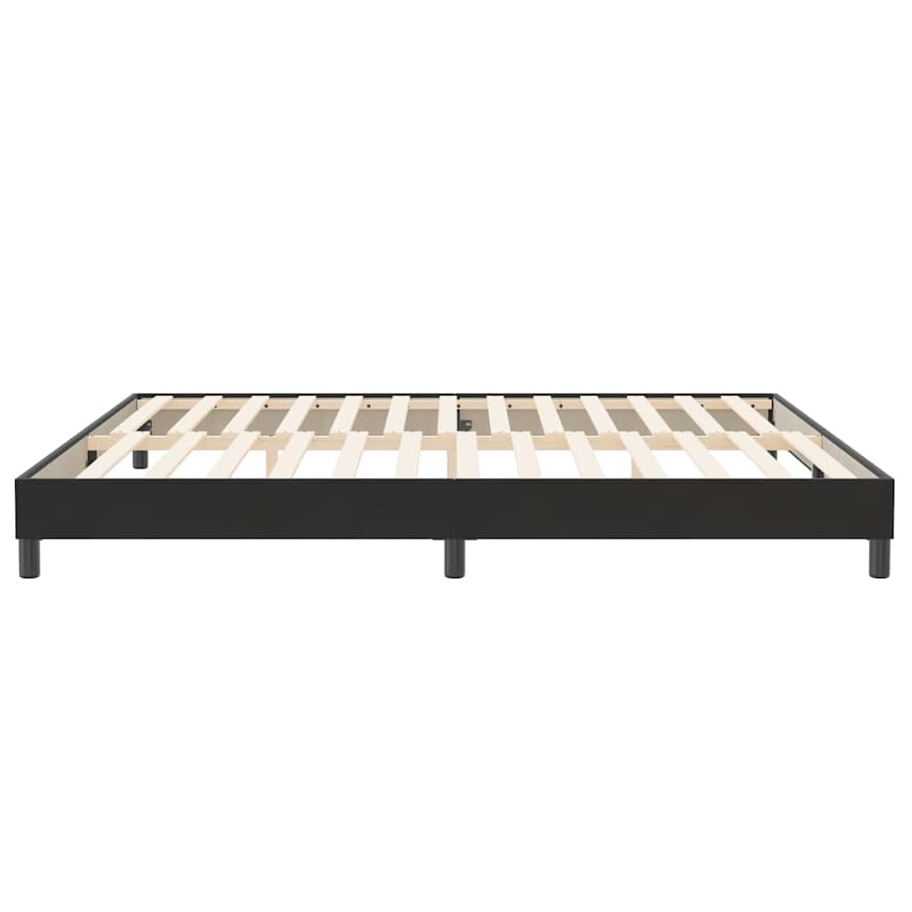 Bedframe zonder matras 200x220 cm fluweel zwart is nu te koop bij PeponiXL, paradijselijk wonen!
