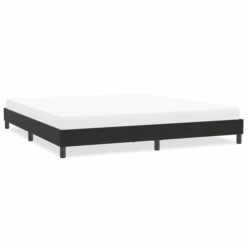 Bedframe zonder matras 200x220 cm fluweel zwart is nu te koop bij PeponiXL, paradijselijk wonen!