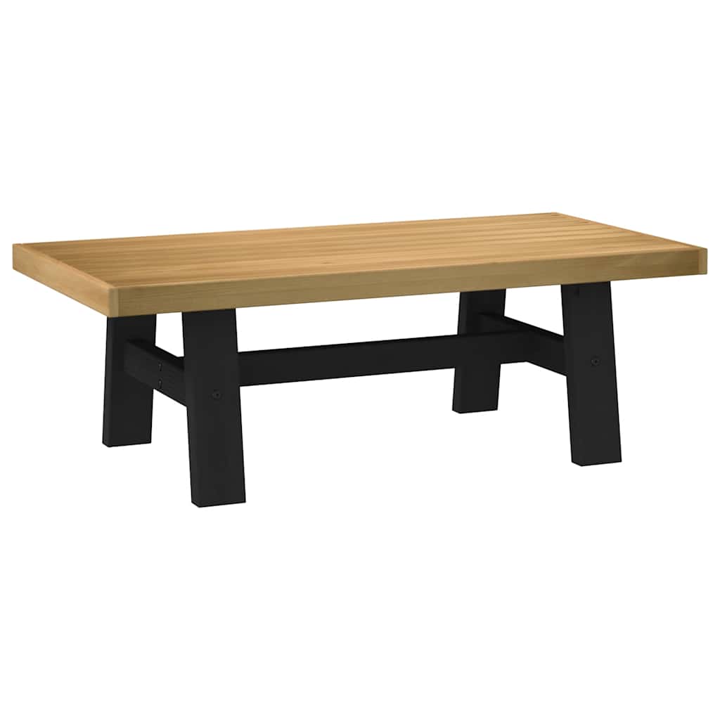 Salontafel NOAIN A-vormige poten 120x60x40 cm massief hout is nu te koop bij PeponiXL, paradijselijk wonen!