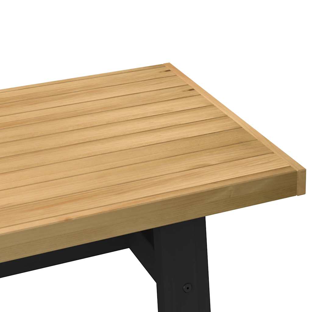 Salontafel NOAIN A-vormige poten 120x60x40 cm massief hout is nu te koop bij PeponiXL, paradijselijk wonen!