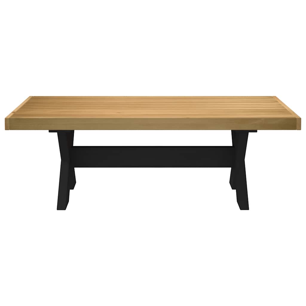Salontafel NOAIN X-vormige poten 120x60x40 cm massief hout is nu te koop bij PeponiXL, paradijselijk wonen!