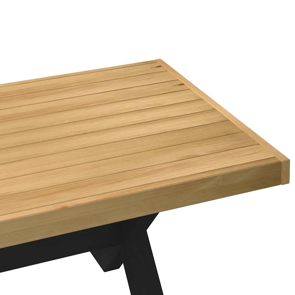 Salontafel NOAIN X-vormige poten 120x60x40 cm massief hout is nu te koop bij PeponiXL, paradijselijk wonen!