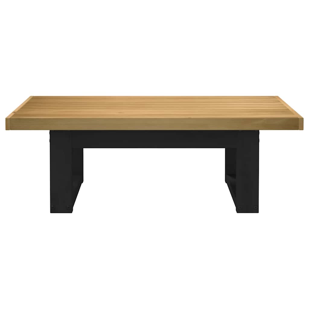 Salontafel NOAIN U-vormige poten 120x60x40 cm massief hout is nu te koop bij PeponiXL, paradijselijk wonen!