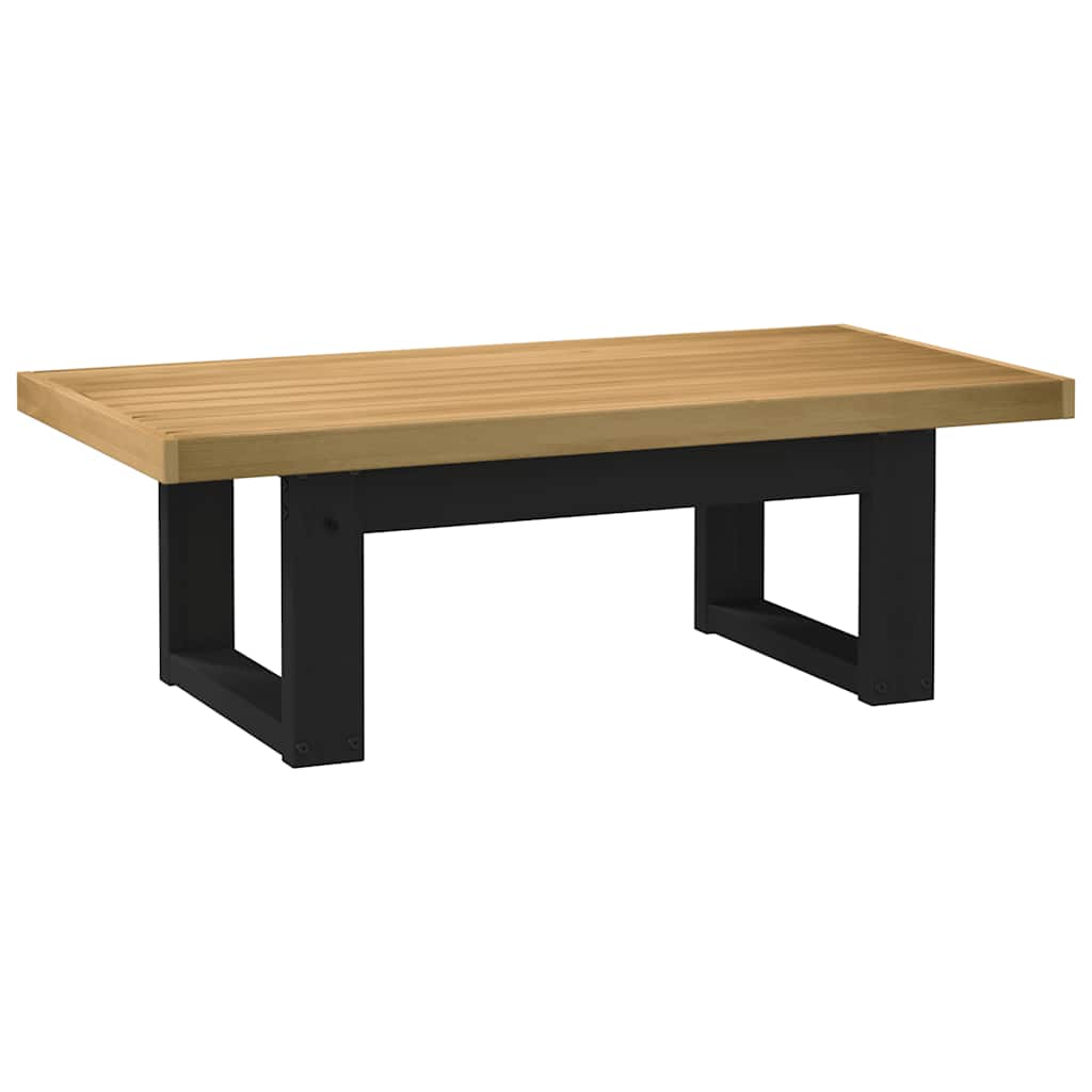 Salontafel NOAIN U-vormige poten 120x60x40 cm massief hout is nu te koop bij PeponiXL, paradijselijk wonen!
