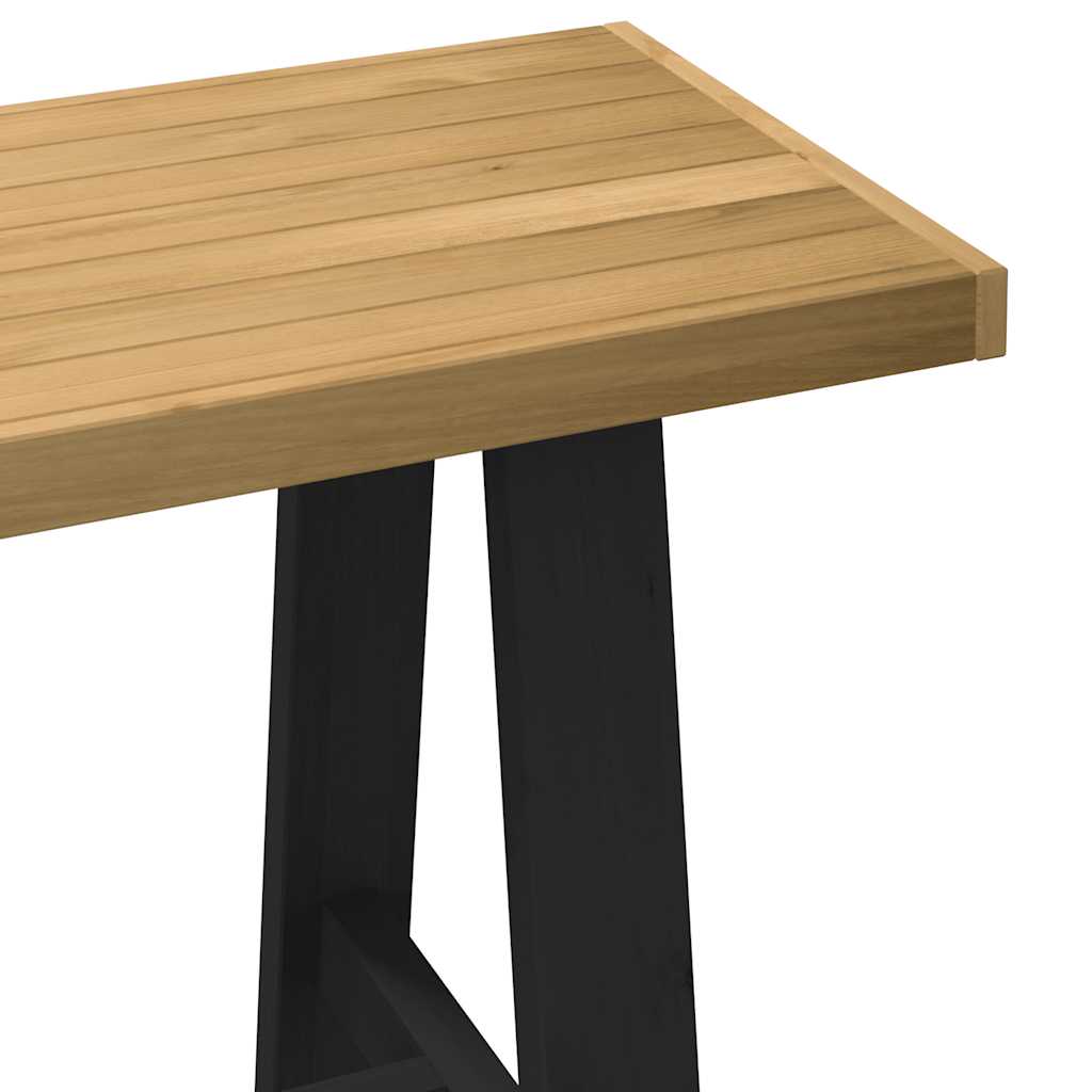 Bureau NOAIN A-vormige poten 120x50x75 cm massief hout is nu te koop bij PeponiXL, paradijselijk wonen!