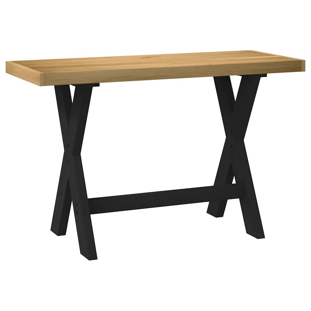 Bureau NOAIN X-vormige poten 120x50x75 cm massief hout is nu te koop bij PeponiXL, paradijselijk wonen!