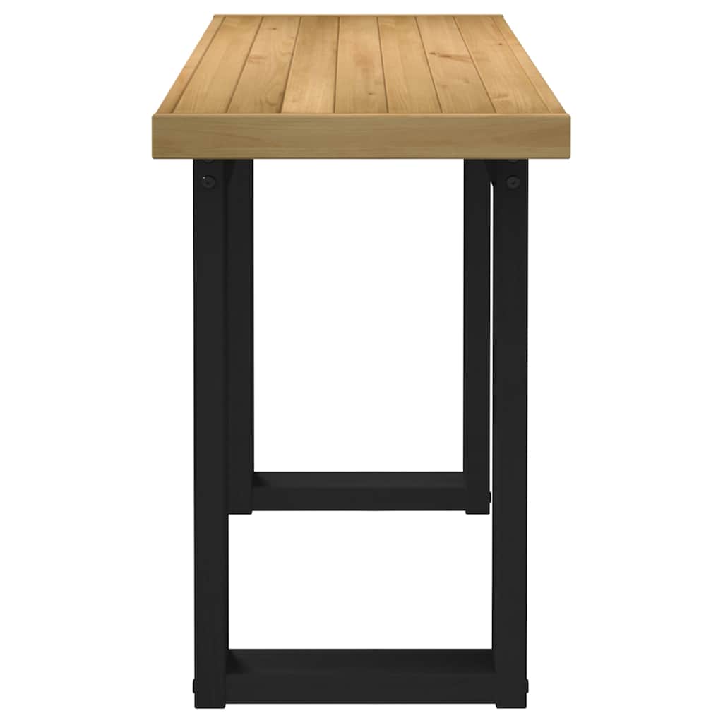 Bureau NOAIN U-vormige poten 120x50x75 cm massief hout is nu te koop bij PeponiXL, paradijselijk wonen!