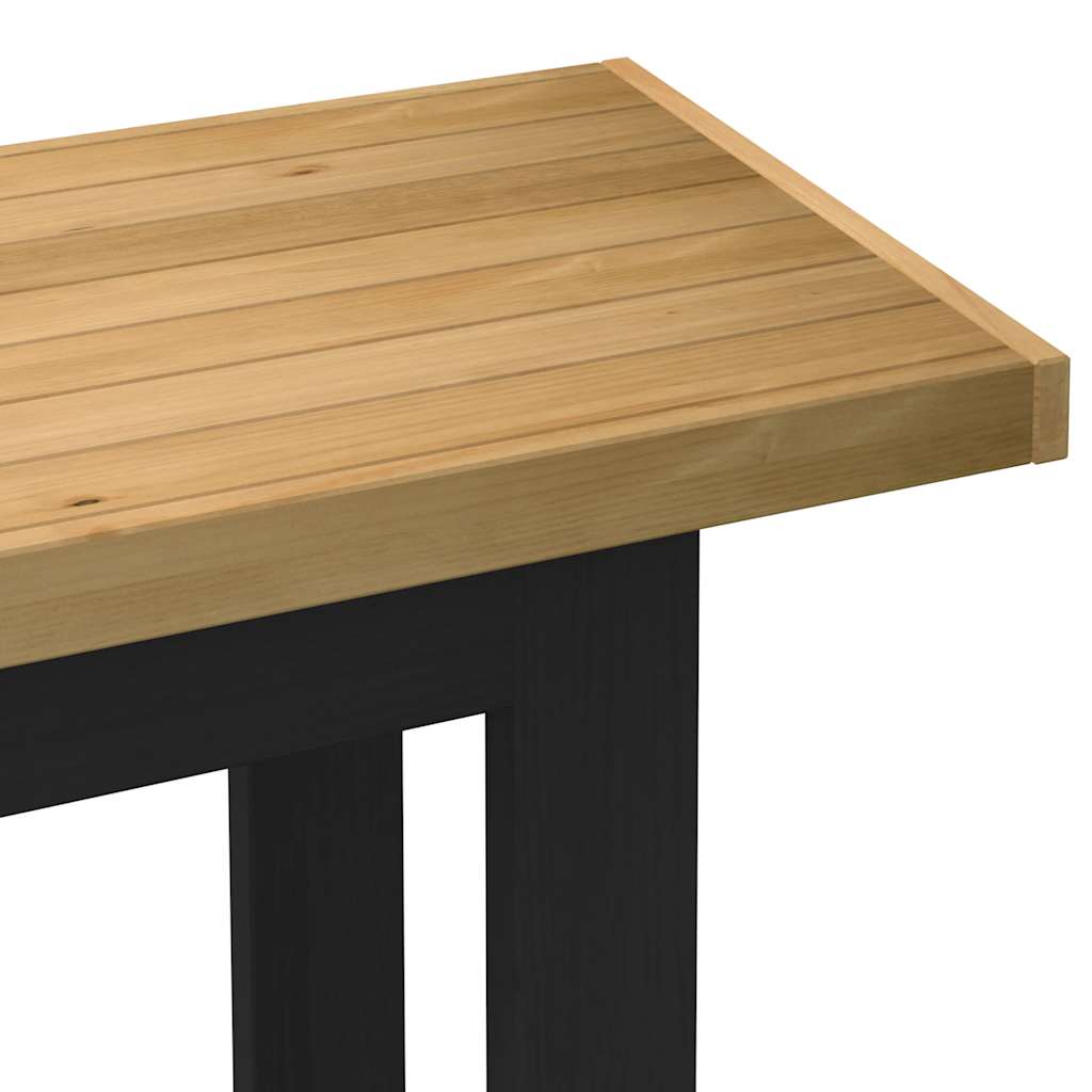 Bureau NOAIN U-vormige poten 120x50x75 cm massief hout is nu te koop bij PeponiXL, paradijselijk wonen!