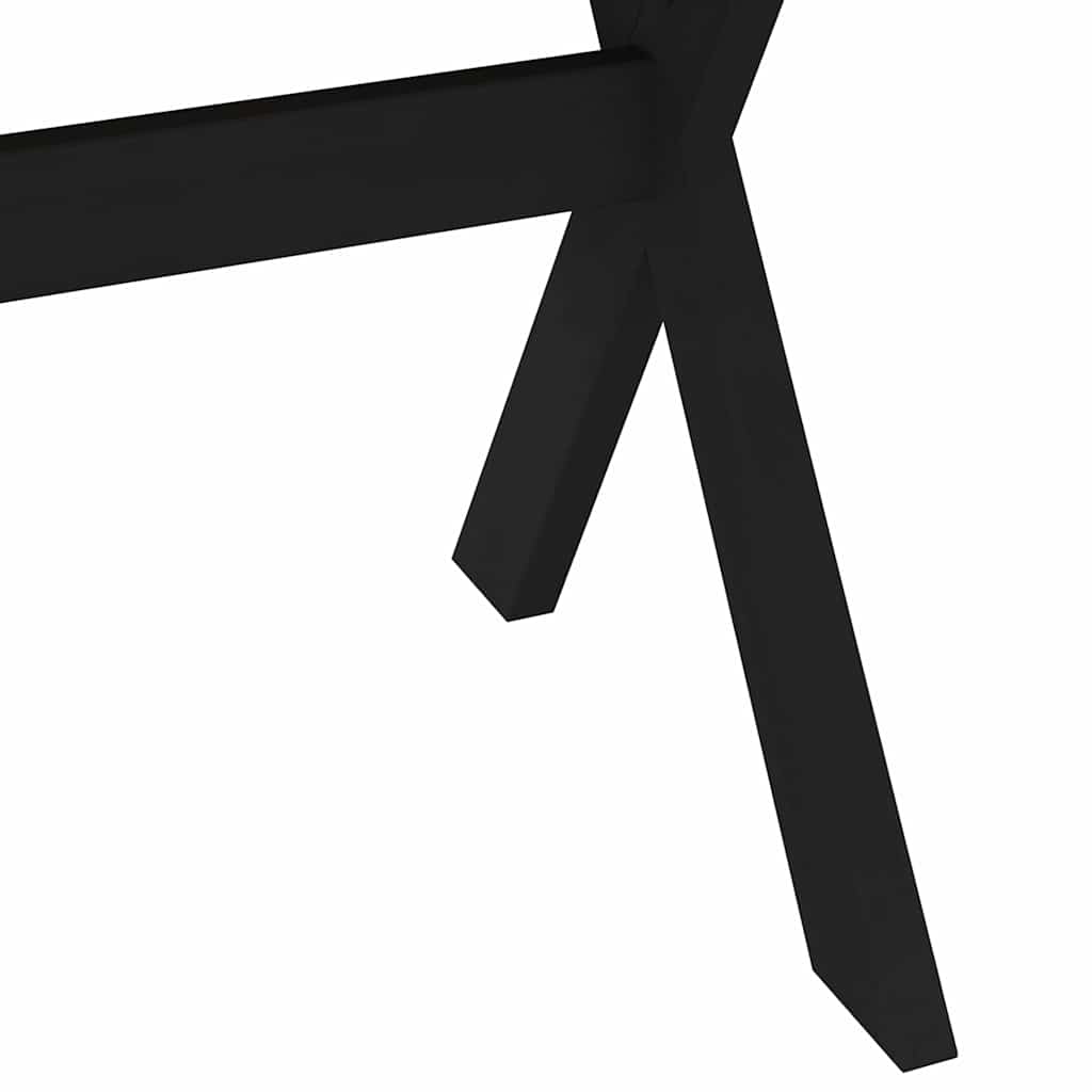 Eettafel NOAIN X-vormige poten 160x90x75 cm massief hout is nu te koop bij PeponiXL, paradijselijk wonen!