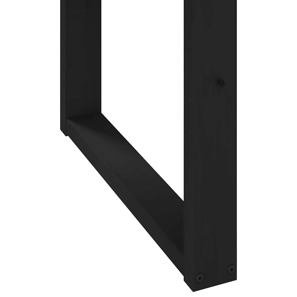 Eettafel NOAIN U-vormige poten 160x90x75 cm massief hout is nu te koop bij PeponiXL, paradijselijk wonen!