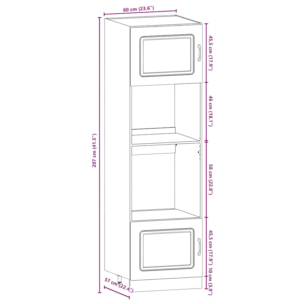 7-delige Keukenkastenset Kalmar bewerkt hout glanzend wit is nu te koop bij PeponiXL, paradijselijk wonen!
