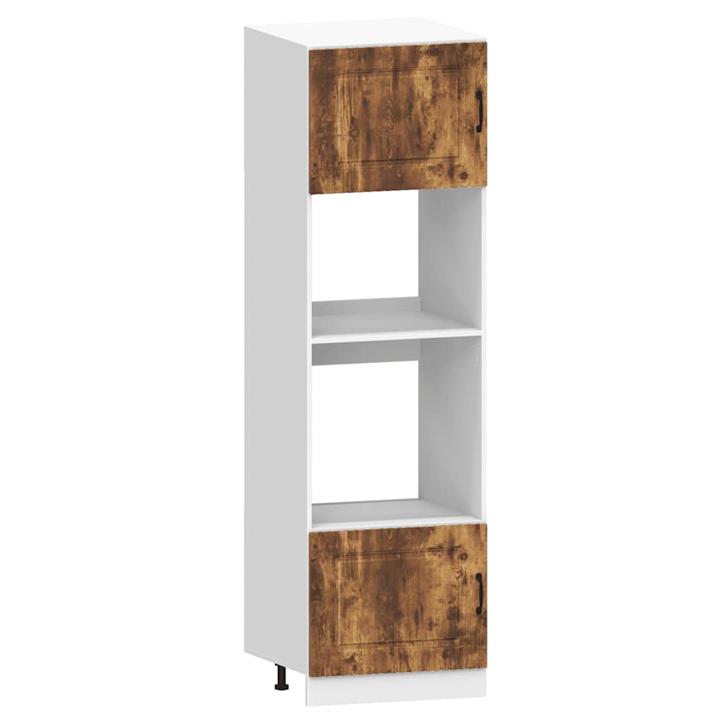 7-delige Keukenkastenset Kalmar bewerkt hout gerookt eiken is nu te koop bij PeponiXL, paradijselijk wonen!