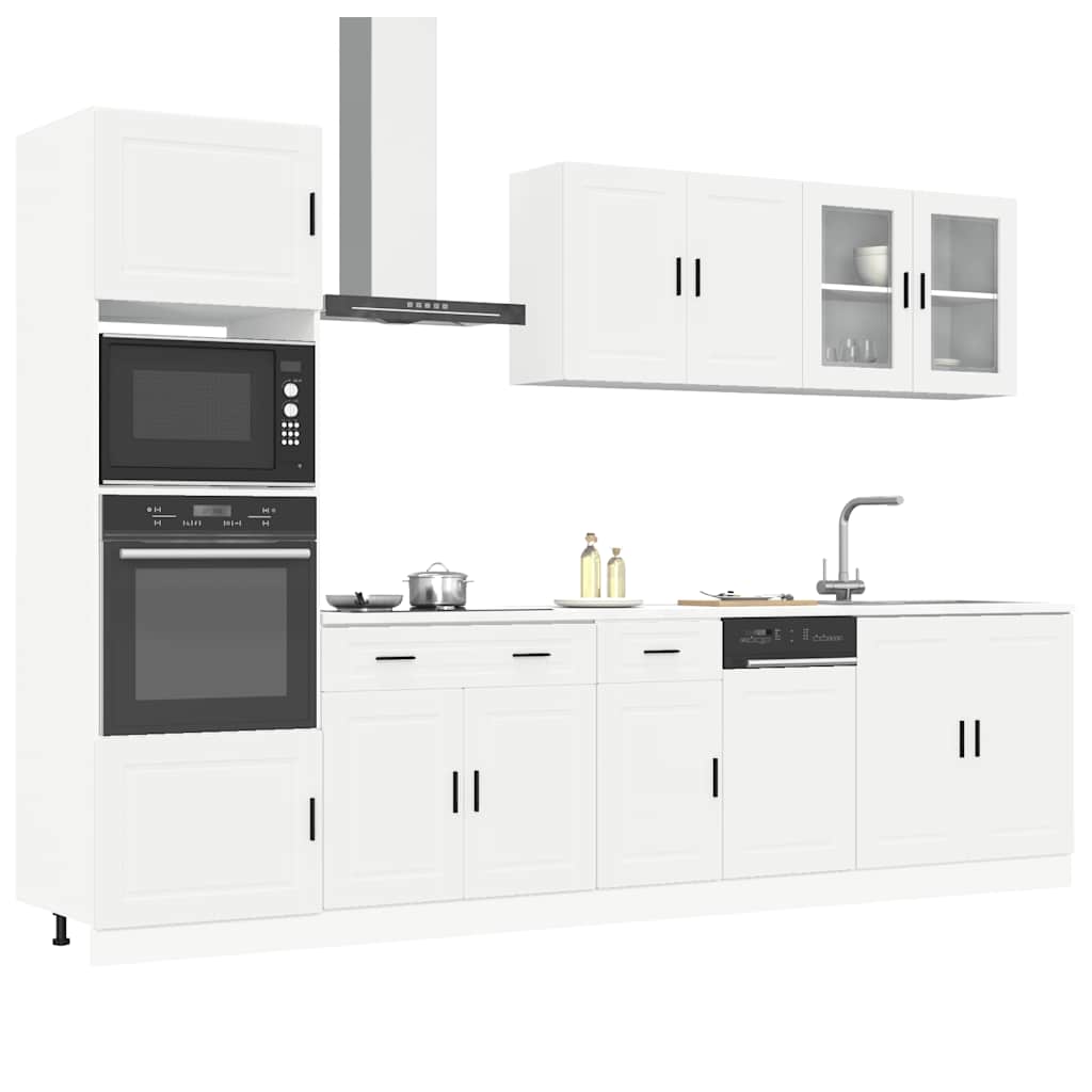 7-delige Keukenkastenset Porto bewerkt hout wit is nu te koop bij PeponiXL, paradijselijk wonen!