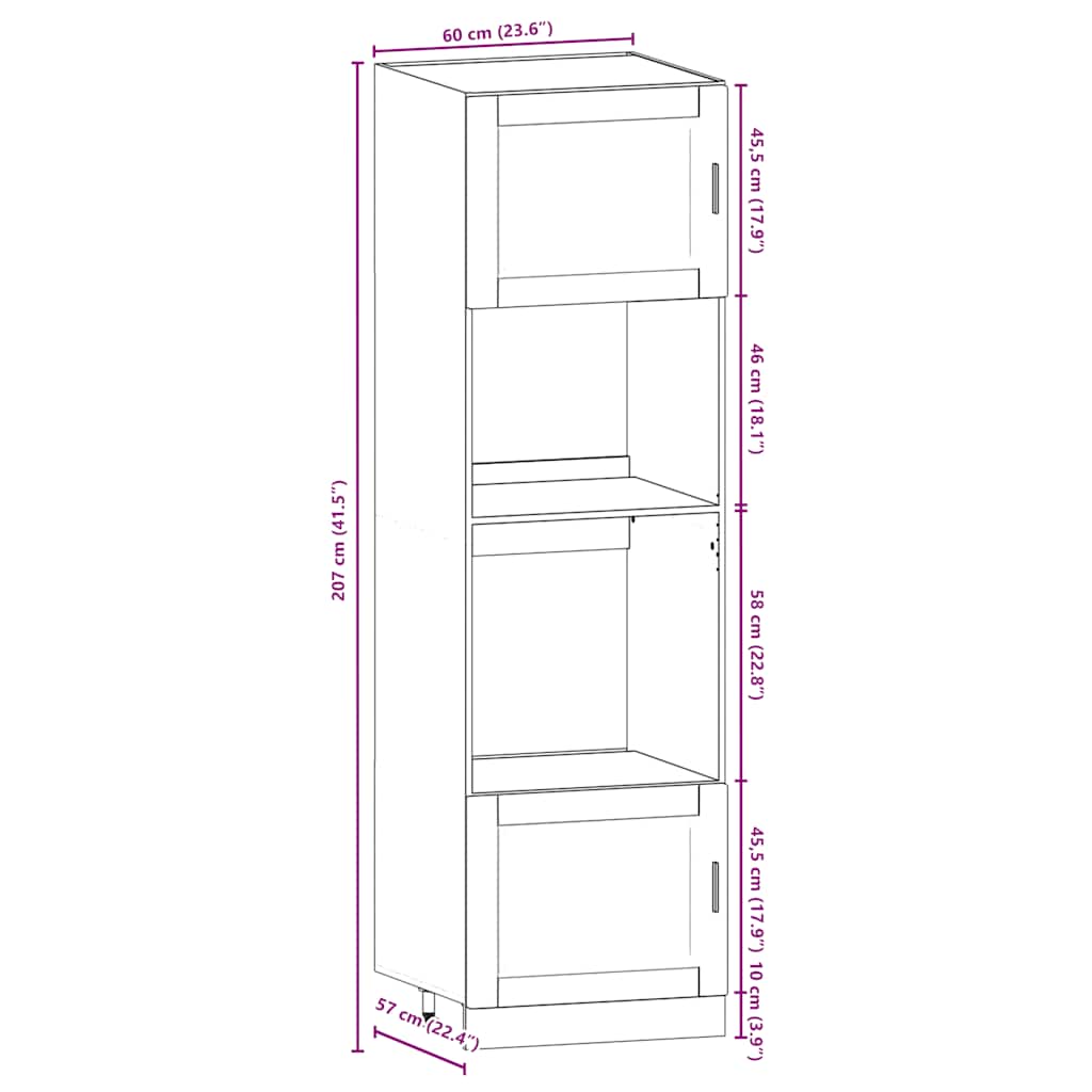 7-delige Keukenkastenset Kalmar bewerkt hout glanzend wit is nu te koop bij PeponiXL, paradijselijk wonen!