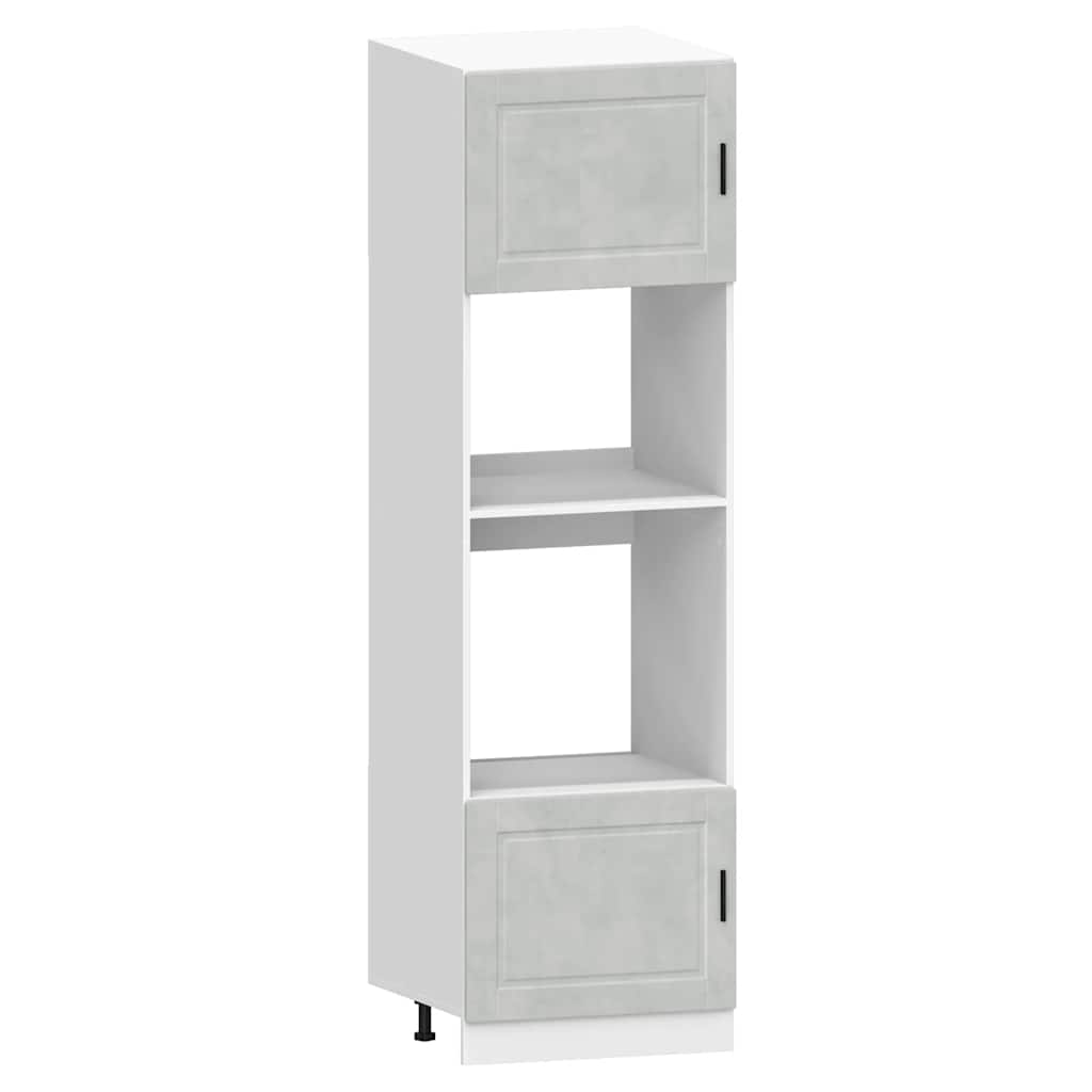 7-delige Keukenkastenset Kalmar bewerkt hout betongrijs is nu te koop bij PeponiXL, paradijselijk wonen!