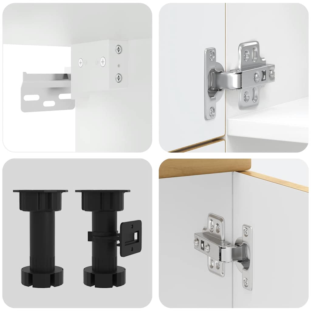 7-delige Keukenkastenset Kalmar bewerkt hout artisanaal eiken is nu te koop bij PeponiXL, paradijselijk wonen!