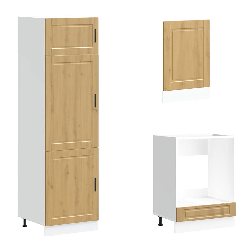 7-delige Keukenkastenset Kalmar bewerkt hout artisanaal eiken is nu te koop bij PeponiXL, paradijselijk wonen!
