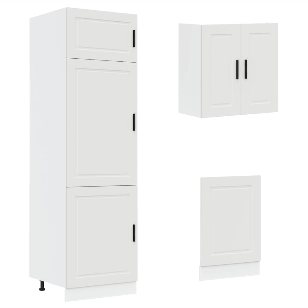 8-delige Keukenkastenset Porto bewerkt hout wit is nu te koop bij PeponiXL, paradijselijk wonen!