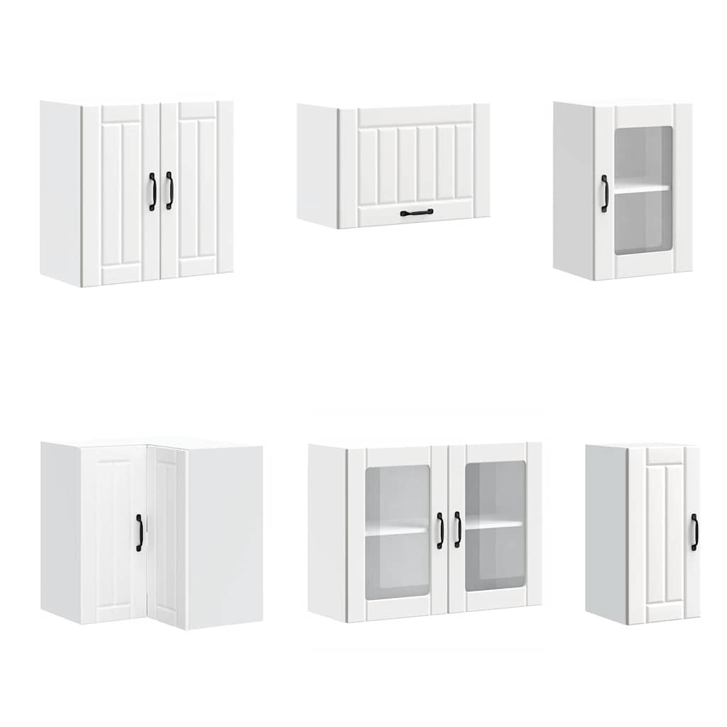11-delige Keukenkastenset Lucca bewerkt hout wit is nu te koop bij PeponiXL, paradijselijk wonen!