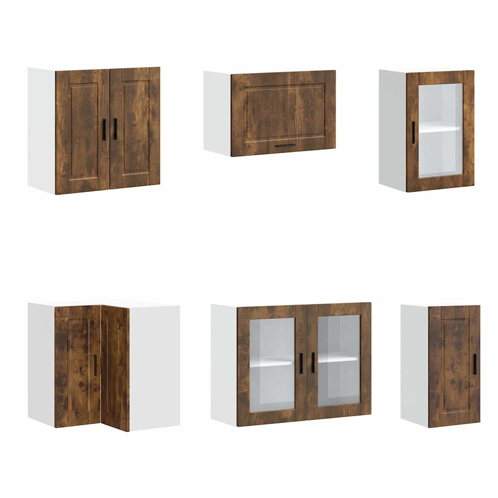 11-delige Keukenkastenset Porto bewerkt hout gerookt eiken is nu te koop bij PeponiXL, paradijselijk wonen!