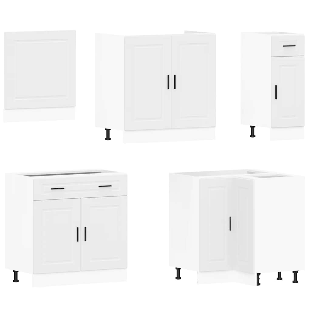 11-delige Keukenkastenset Porto bewerkt hout wit is nu te koop bij PeponiXL, paradijselijk wonen!