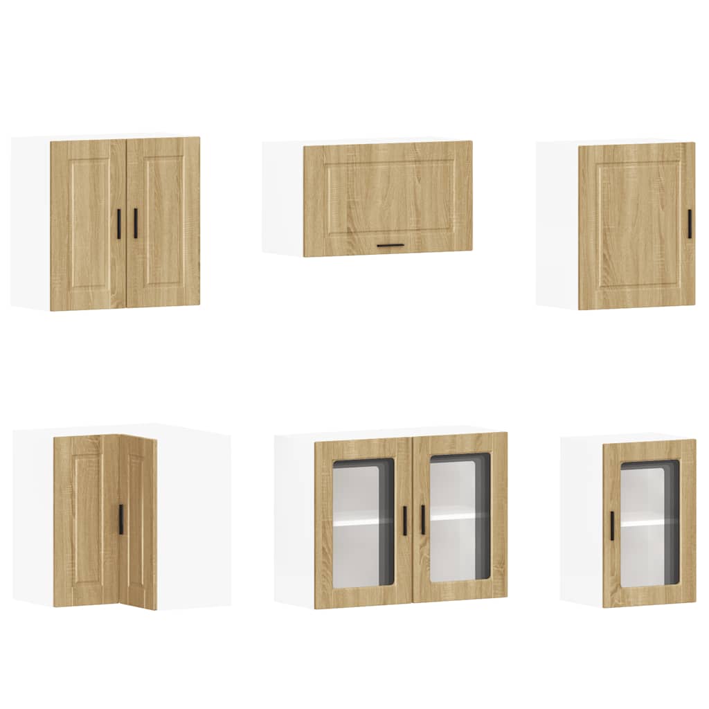 11-delige Keukenkastenset Porto bewerkt hout sonoma eikenkleur is nu te koop bij PeponiXL, paradijselijk wonen!