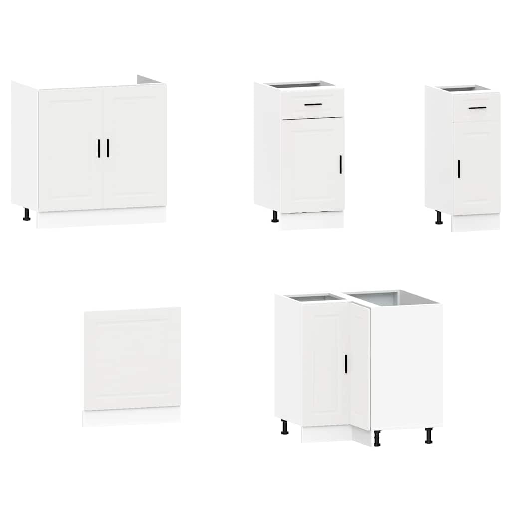 11-delige Keukenkastenset Porto bewerkt hout wit is nu te koop bij PeponiXL, paradijselijk wonen!