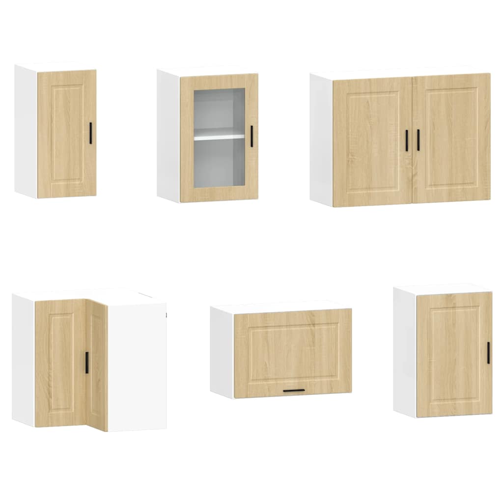 11-delige Keukenkastenset Porto bewerkt hout sonoma eikenkleur is nu te koop bij PeponiXL, paradijselijk wonen!
