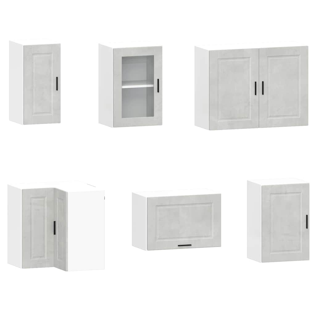 11-delige Keukenkastenset Porto bewerkt hout betongrijs is nu te koop bij PeponiXL, paradijselijk wonen!